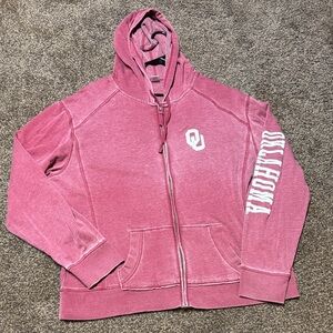 Like New Women’s Boxercraft Red Hoodie with Oklahoma Logo 2xl xxl 2x 2xP